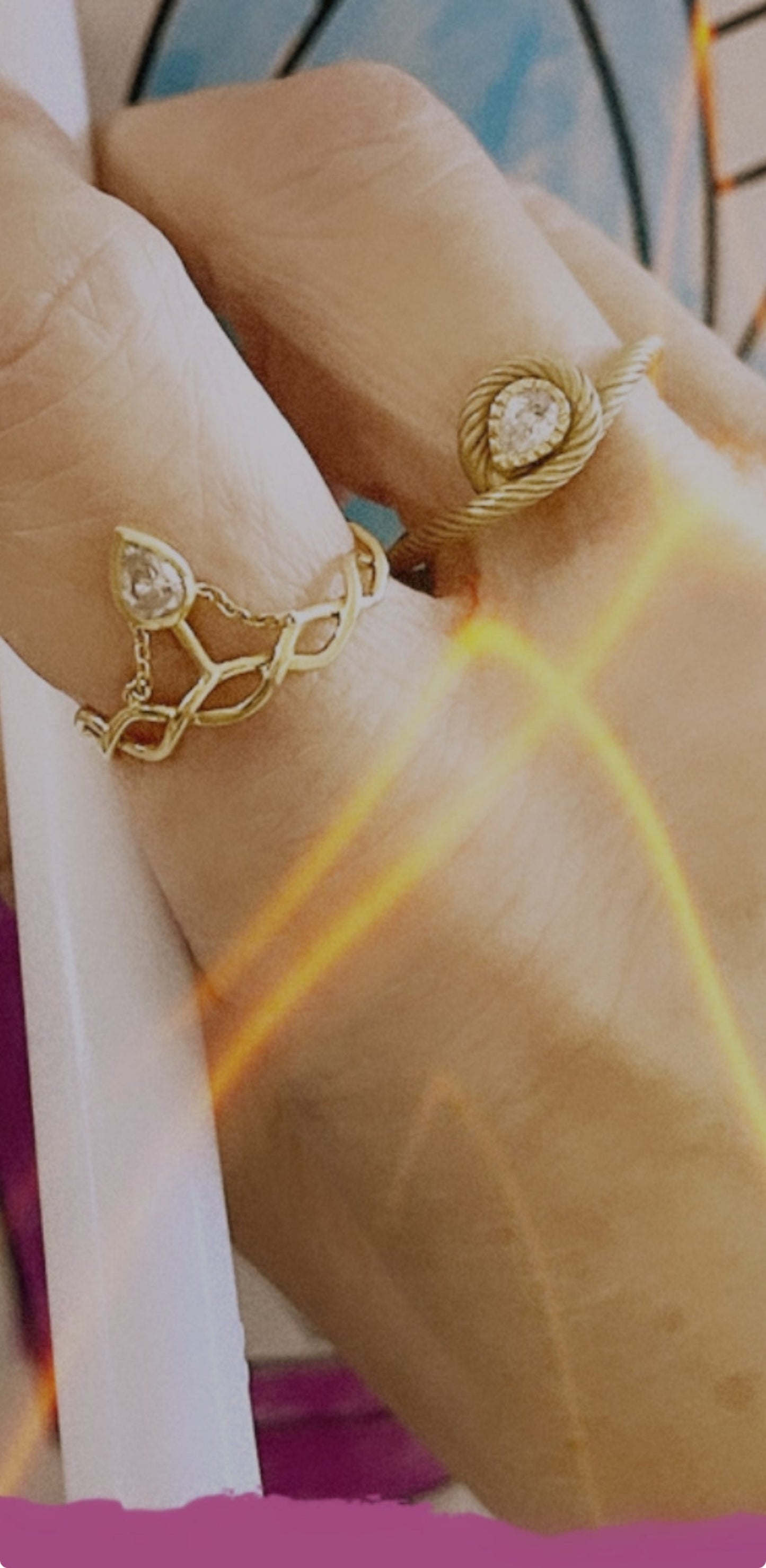 Vessel Ring - 18K Gold Diamond Lover’s Knot Ring