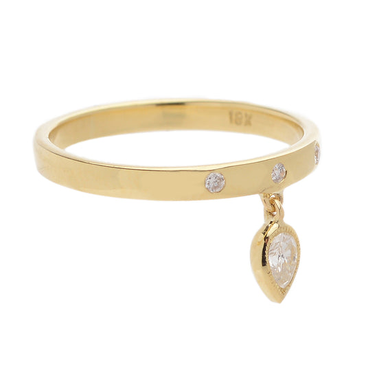 Lucky Number Three Ring - 18K Gold Diamond Ring with Cultural Significance