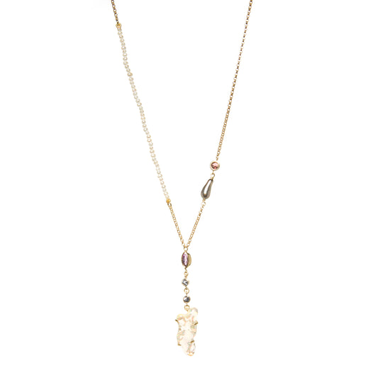 Fairydusted Mexican Crystal Opal Necklace