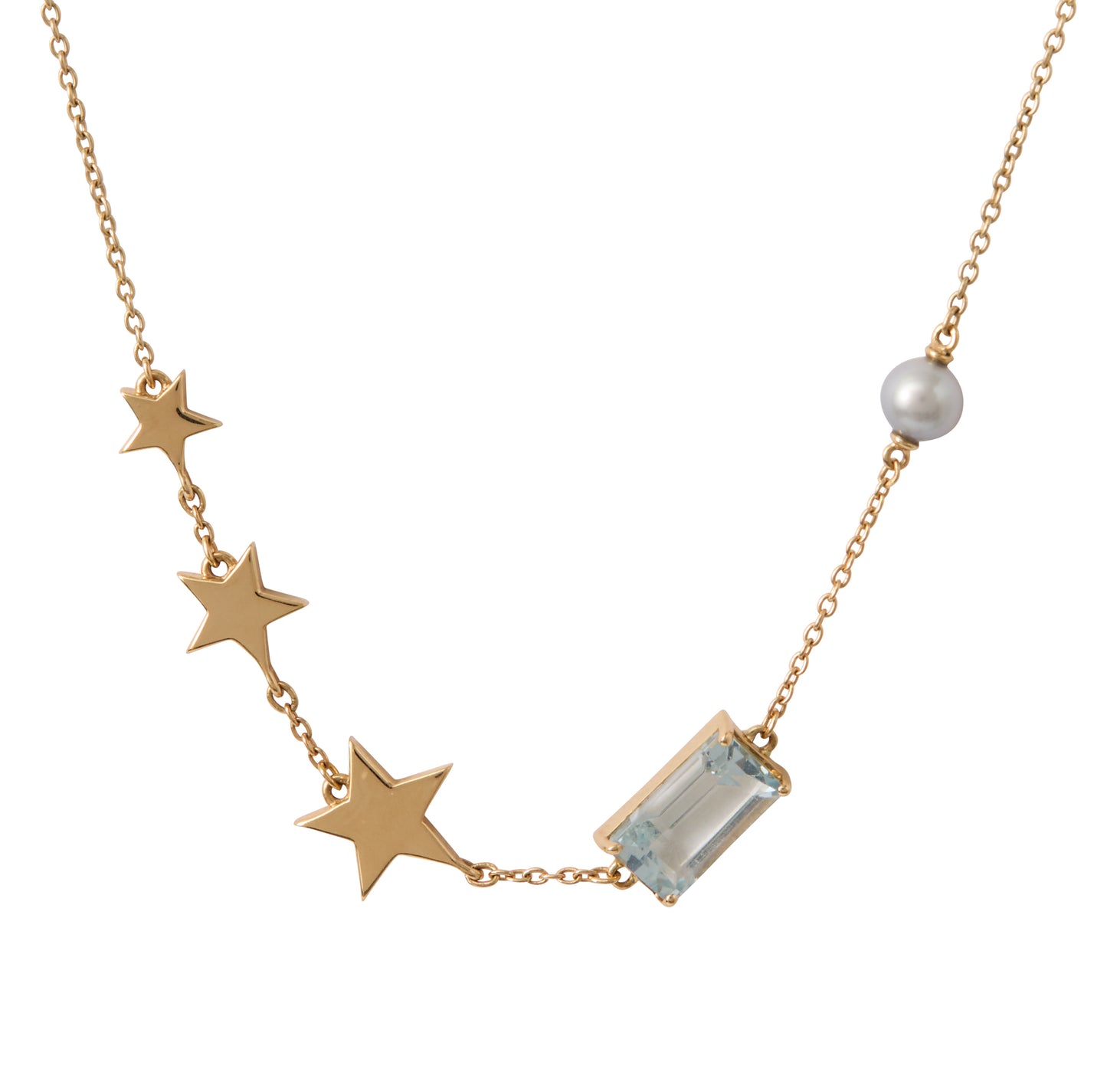 Interstellar Aquamarine Necklace