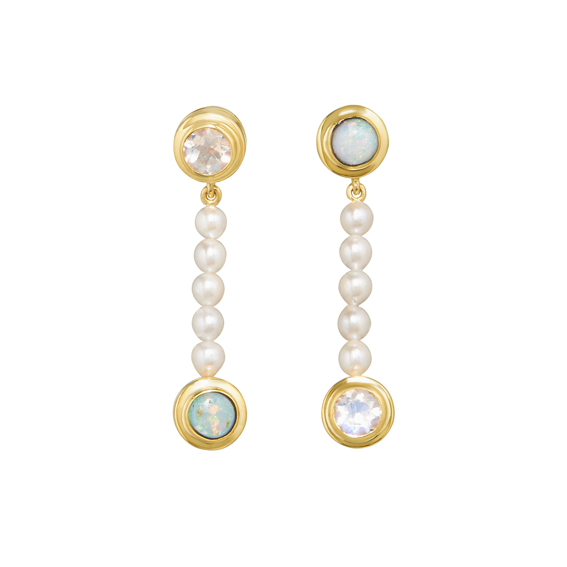 Ethereal Elegance Yellow Moonstone Earrings Paparazzi Prim Proper